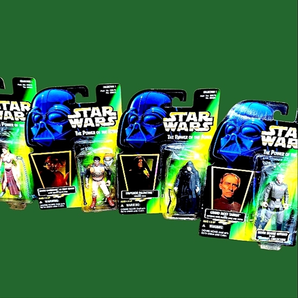 NIP!! Star Wars: The Power of the Force LOT Of 4 action figure sets, 1996/97